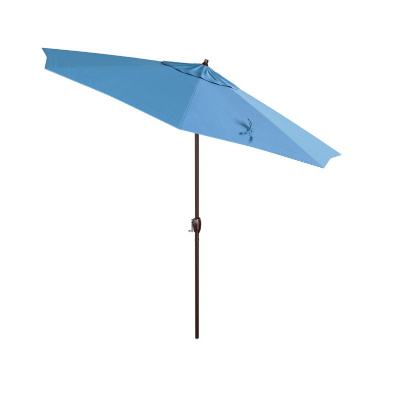 Murrey 108'' Market Sunbrella® Umbrella, Canvas Cyan Sunbrella® Canvas