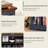 Rustic Record Player Stand Vinyl Record, Holder Hold Up To 230 Albums Farmhouse Turntable Stand With Cable Management-2003786820