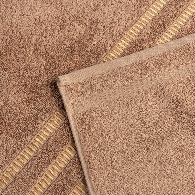 Ensemble de serviettes de bain 100% coton turc doux et absorbant, Latte
