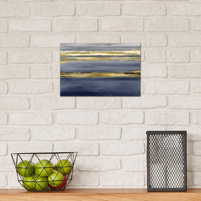 Parallel Lines Noir by Allie Corbin - Wrapped Canvas Print