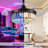 30" Rgb Retractable Crystal Ceiling Fan With Light-867249394