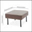 Canapé confortable en tissu de polyester avec repose-pieds pour divers espaces-816013157