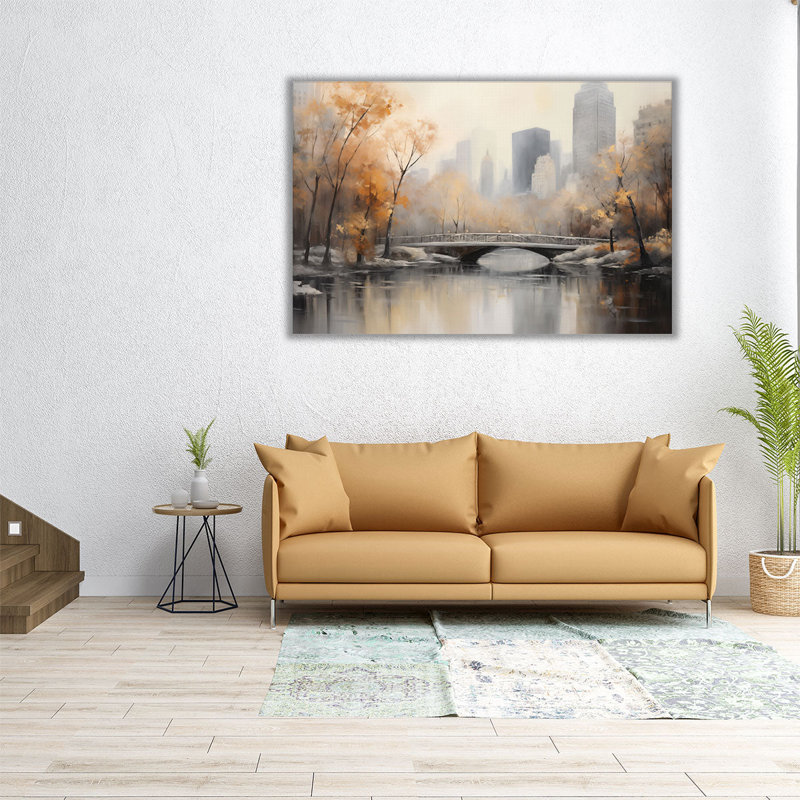 " Central Park's Autumn Arch ", 32" H x 48" W