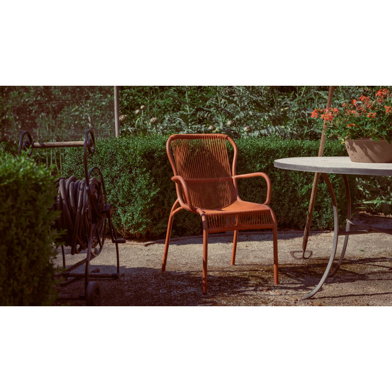 Loop Outdoor Dining Armchair, White
