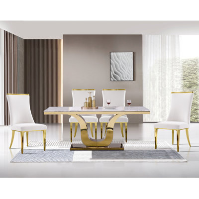 Chaise parsons en velours touffetée Zarak