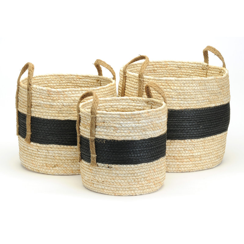 Ensemble de 3 paniers en osier