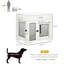 Cage pour chien avec 3 portes et 1 tiroir