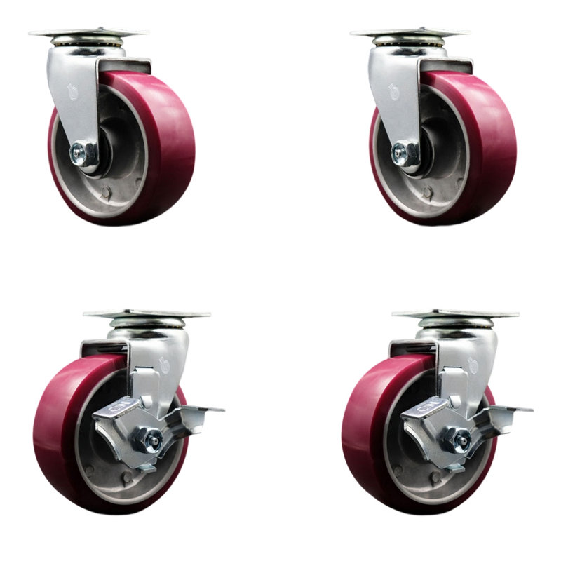 Poly on Aluminum Swivel Caster
