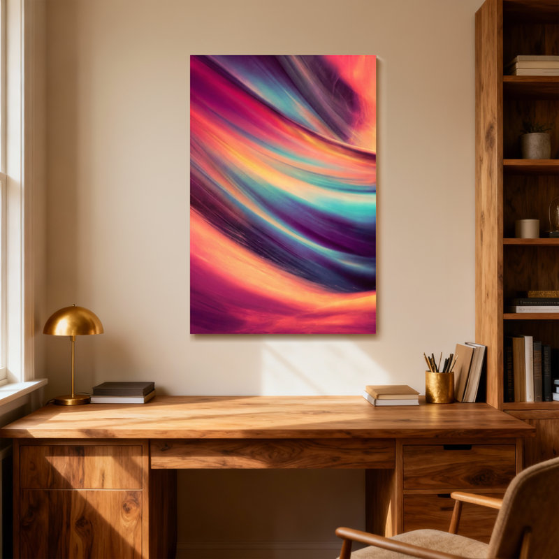 Tourbillons abstraits et vibrants d'art abstrait coloré