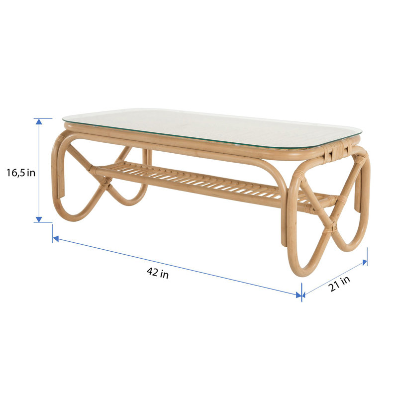 Table basse Brayden, Brun