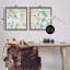  "Pastel Abstract Expressions", ensemble de 2 toiles flottantes encadrées par June Erica Vess-1622646998-1622647000