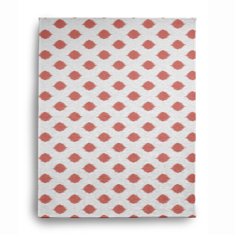 Lucilla Chenille Polka Dots Indoor Rug, Rectangle 8' x 10'