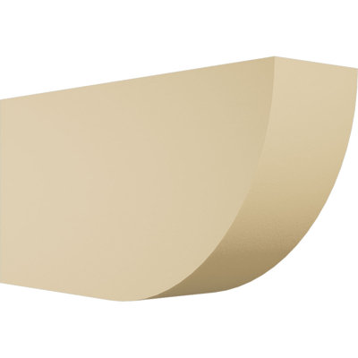 3"W x 6"H x 12"L Standard Durham Signature Urethane Rafter Tail, Primed Tan