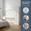 Système de lit mural grand lit avec placard intégré, tiroirs de rangement et tablettes - Solution de lit escamotable tout-en-un peu encombrante