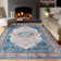 Bohemian Area Rugs Machine Washable Rug Large Rugs for Living Room Modern Boho Low Pile Non-Slip Rug for Bedroom Dining and Home Office