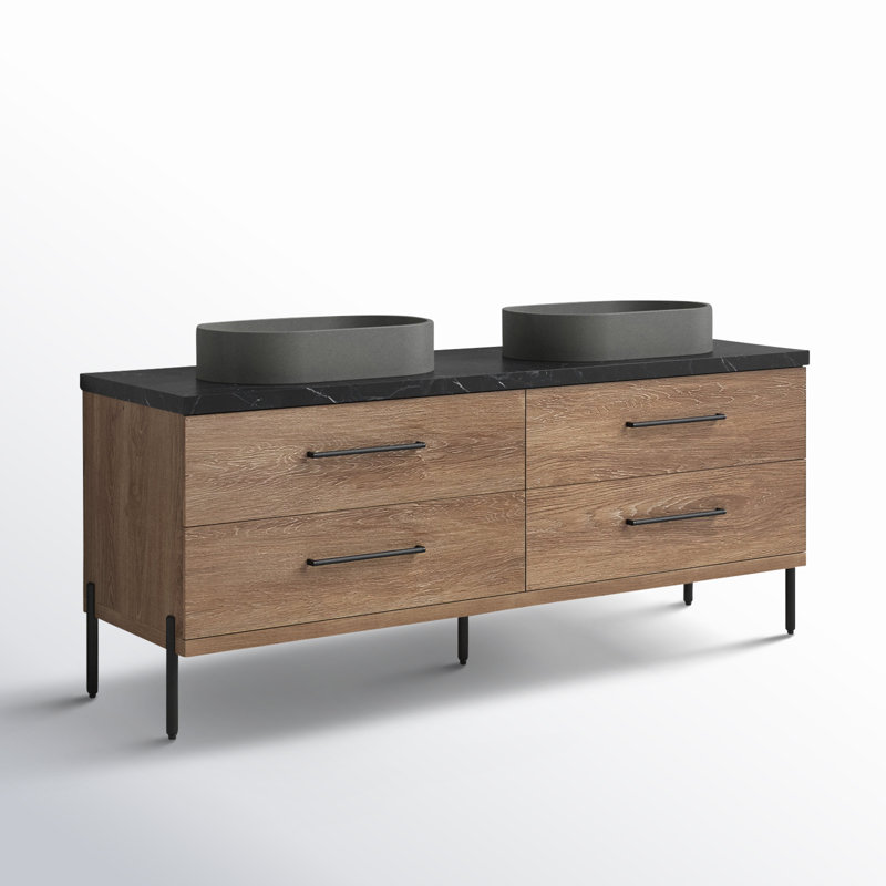 Meuble-lavabo double 72 po Dacher