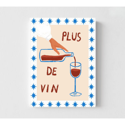 Vin encadré, impression sur toile