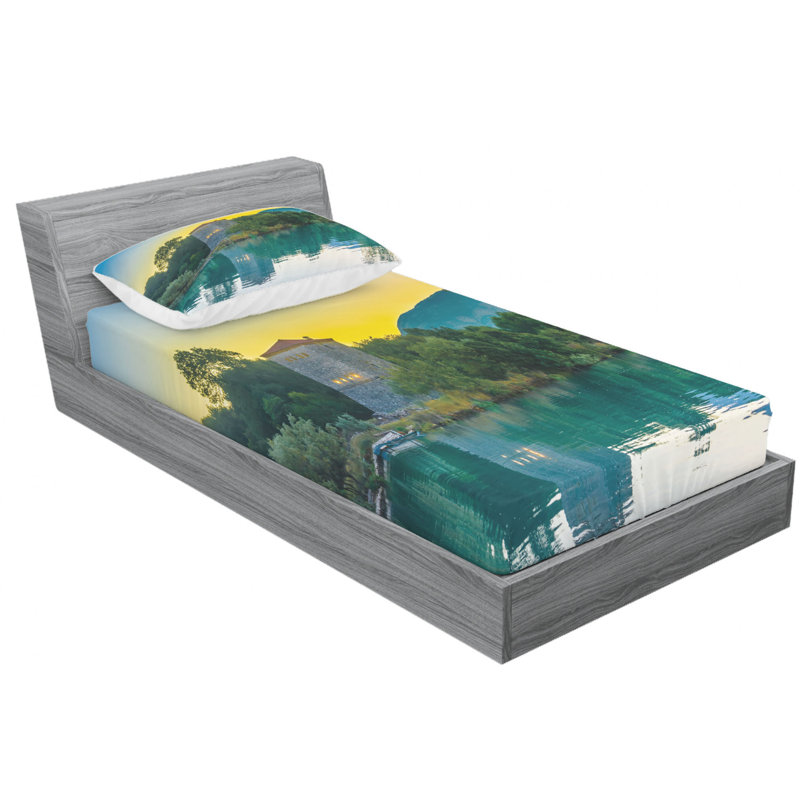 Microfiber Sheet Set, Twin XL Sheet Set with Fitted Sheet