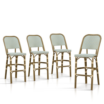 Aluminum Outdoor Stool with Cushion