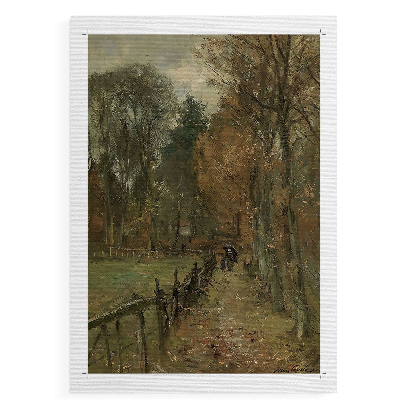 Paysage rétro CXI - impression sur toile seulement - non encadrée, H 36 po x l 24 po