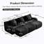 Canapé à trois places sans os avec tissu en peluche de haute qualité, aucun assemblage requis, accoudoirs courbés, conception antidérapante et caractéristiques ergonomiques pour les salons et les salles multimédia-322075448-322075442