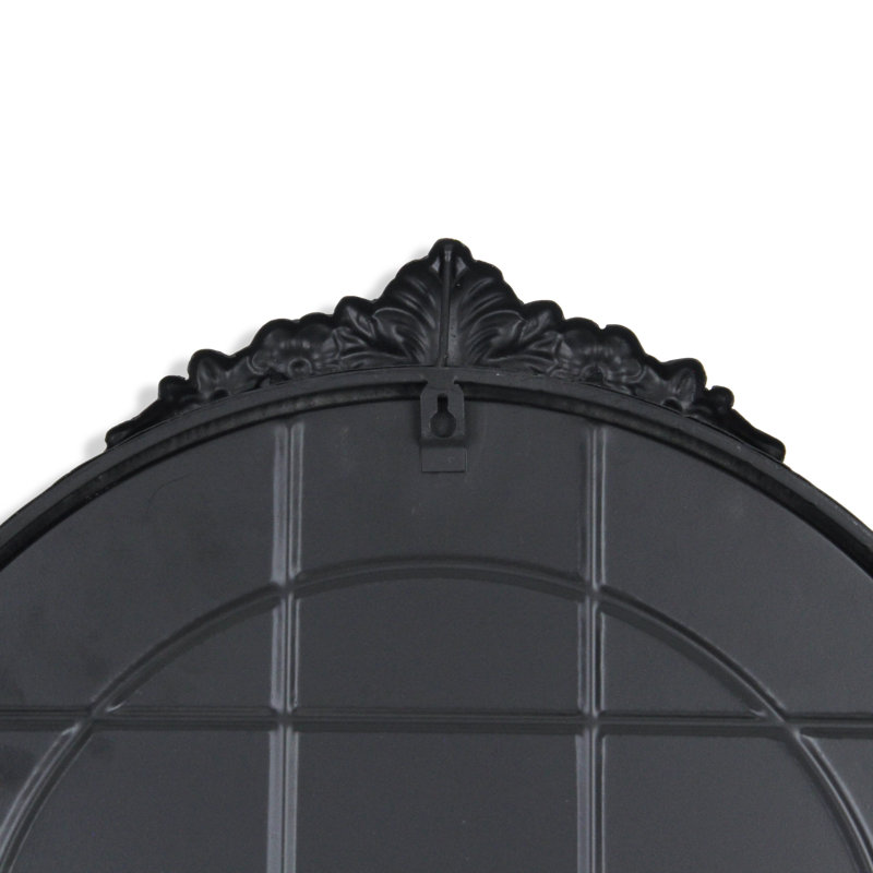 Amelita Metal Arch Mirror, Black