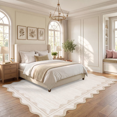 Tapis lavable Modern Border pour salon, chambre à coucher, couloir