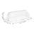 OUKANING 4Pcs Roll Top Clear Food Display Proof Chafing Dish Cover