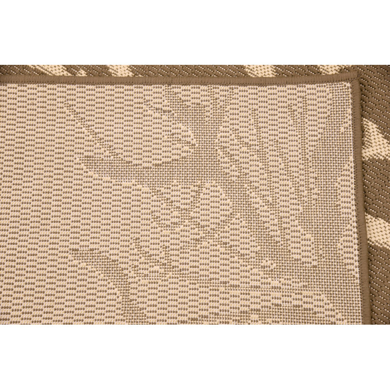 Tapis intérieur / extérieur brun Healdton, Rectangle 6 pi 1 po x 9 pi