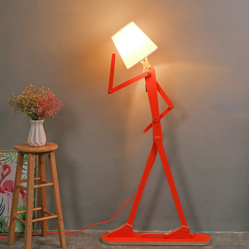 Blaydon 62.2'' Novelty Floor Lamp, Orange