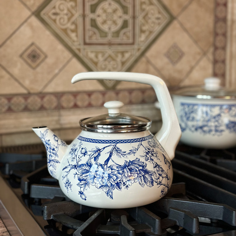 Bouilloire STP-Goods Blue Toile De Jouy 2,3