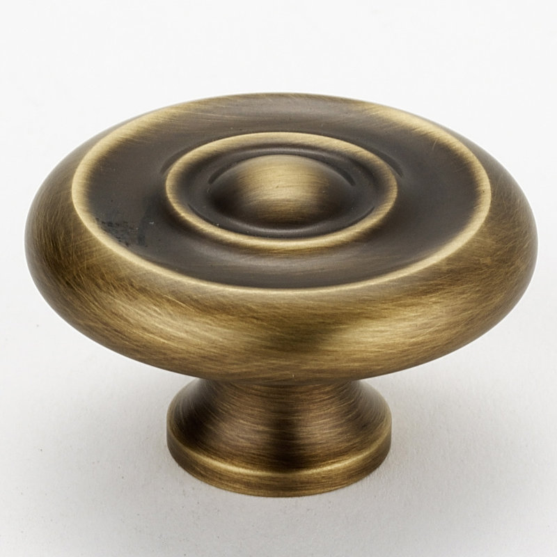 Poignée champignon, Mat anglais antique, H 1 po x l 1,25 po x P 0,625 po