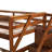 Solid Wood Twintwin Bunk Bed In Walnut With Trundle Function Walnut And Storage Capacity