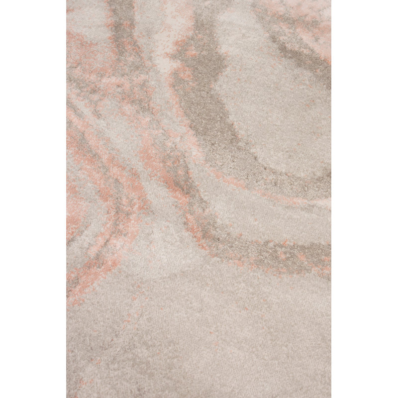 Solar Abstract Area Rug, Rectangle 5' x 7'5"