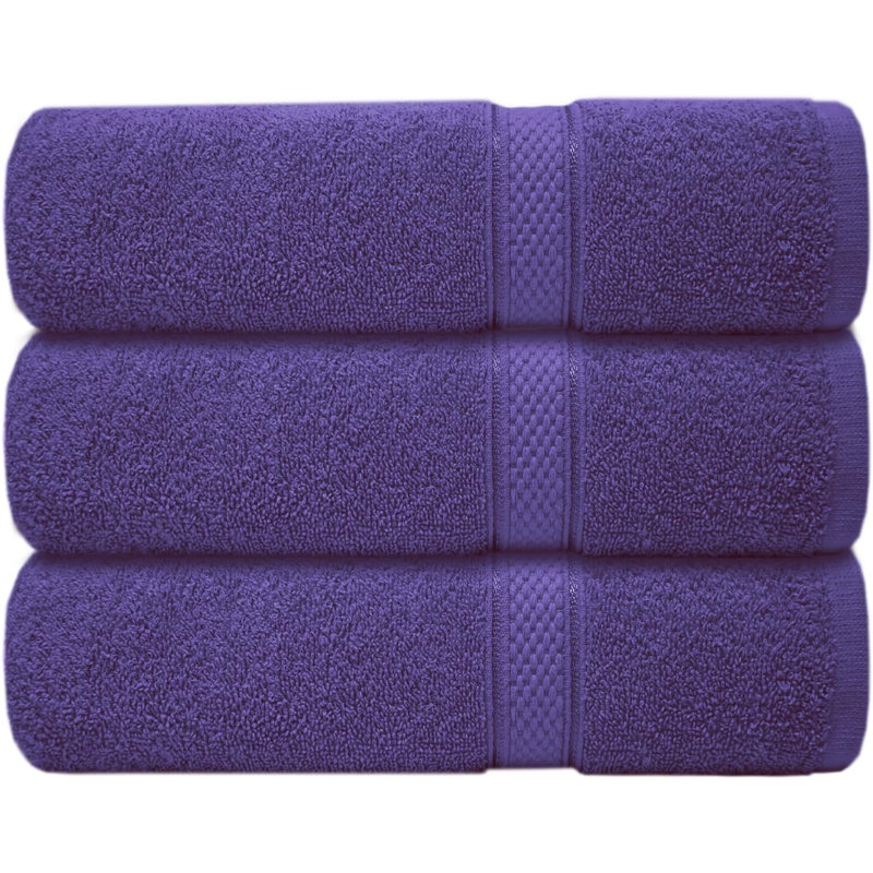 Nayelly Turkish Cotton Bath Towel, Purple