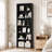63'' H Rectangular Freestanding Adjustable and Anti-tip 6-Tier Bookcase-89479153-89479152