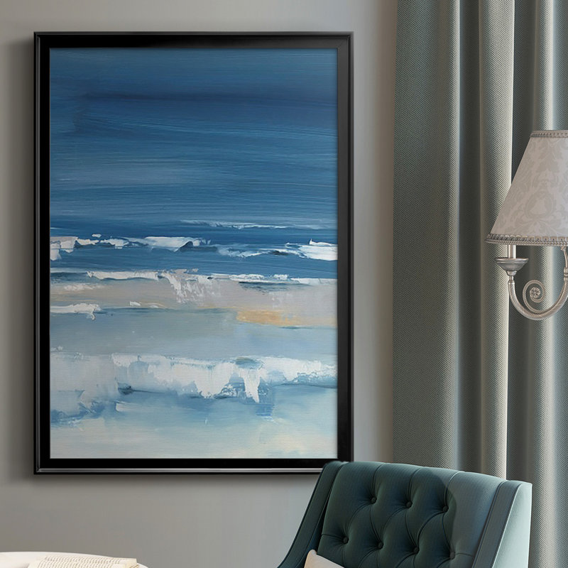 «Coastal Colors I», reproduction encadrée de qualité supérieure - prête à être accrochée, Noir