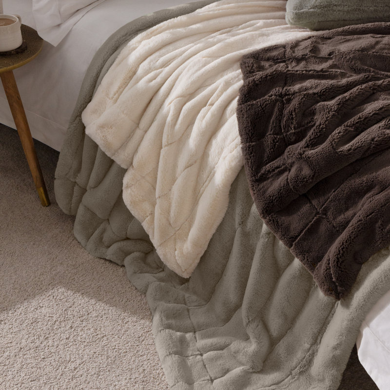 Berwick Plain Weave / Muslin Throw Blanket, W130x L180cm, Grey