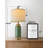 20"retro Green Resin Table Lamp Set Suitable For Living Room,bedroom,bedside Table Office