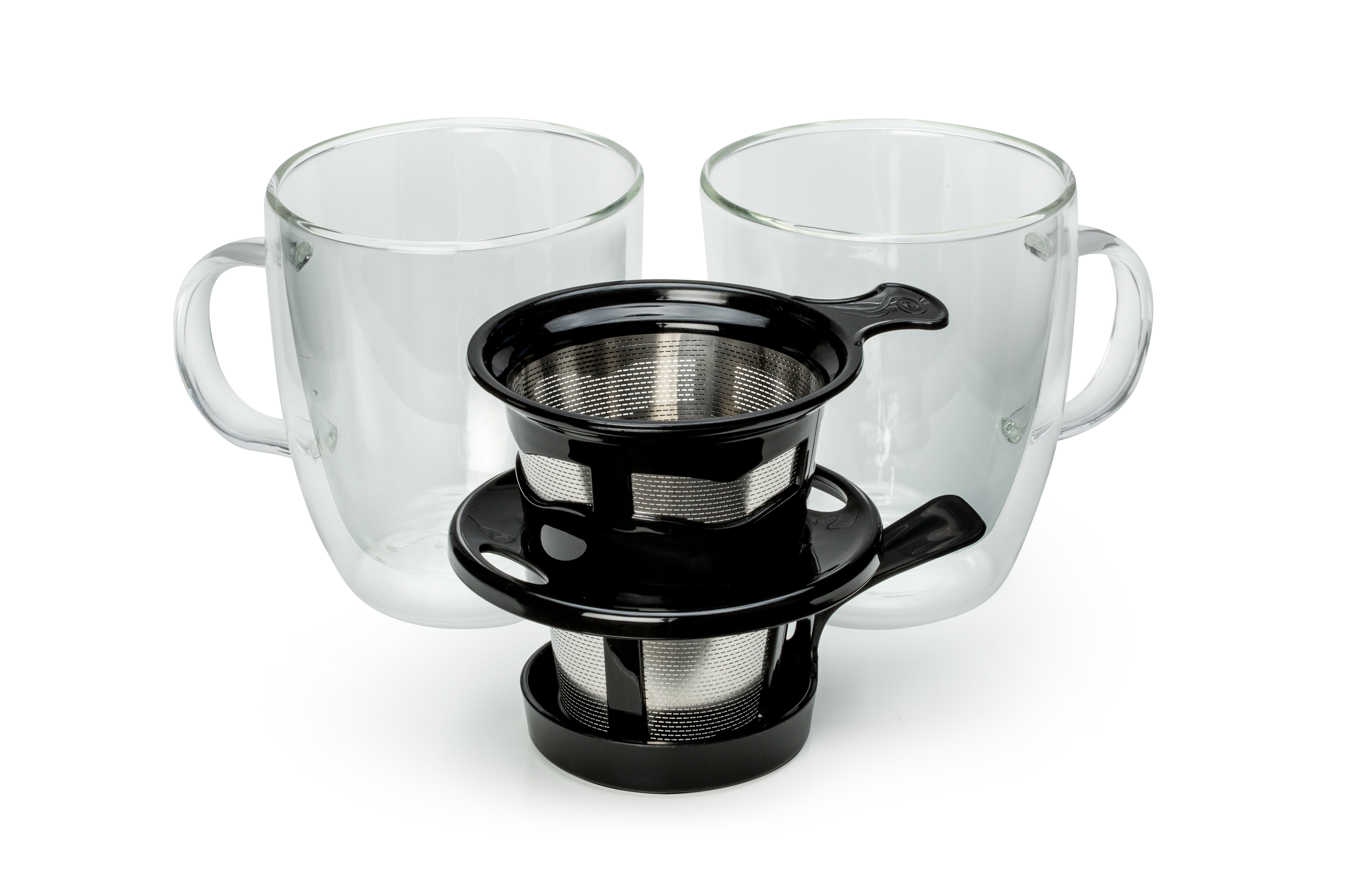 BODUM Pour-Over Coffee Dripper with Reusable Stainless Steel Filter, 34  Ounce, Black 