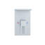 Système de douche mural avec pomme de douche à pluie de 8 pouces et tablette de rangement-122531593