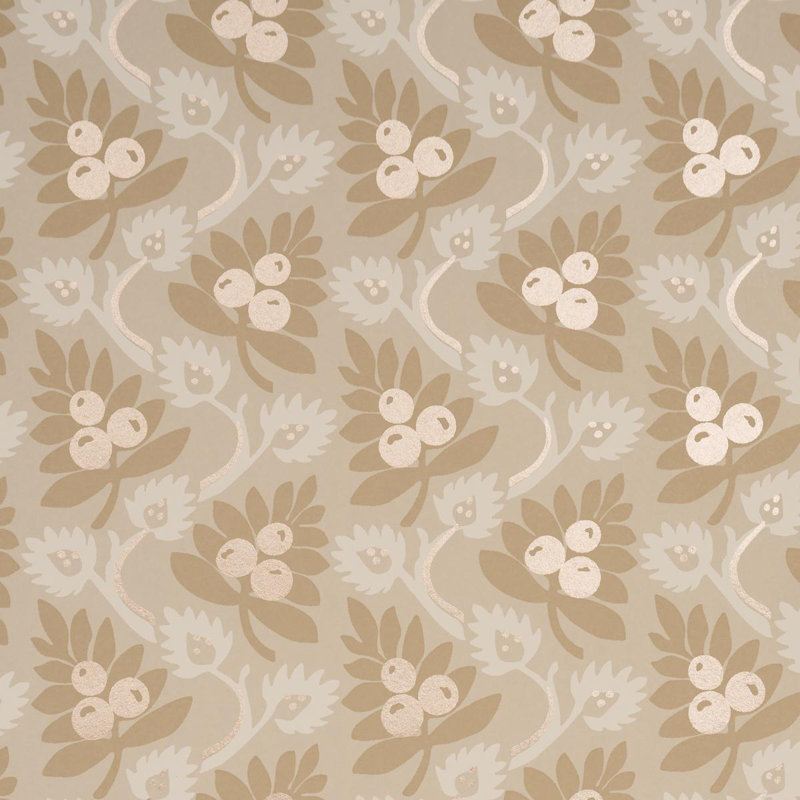 Custis Orchard Wallpaper, Brown