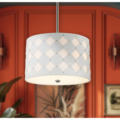 Luminaire suspendu 3 lumières 16 po Gayla Patchwork