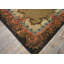 Tapis crocheté ouvert de style brun antique