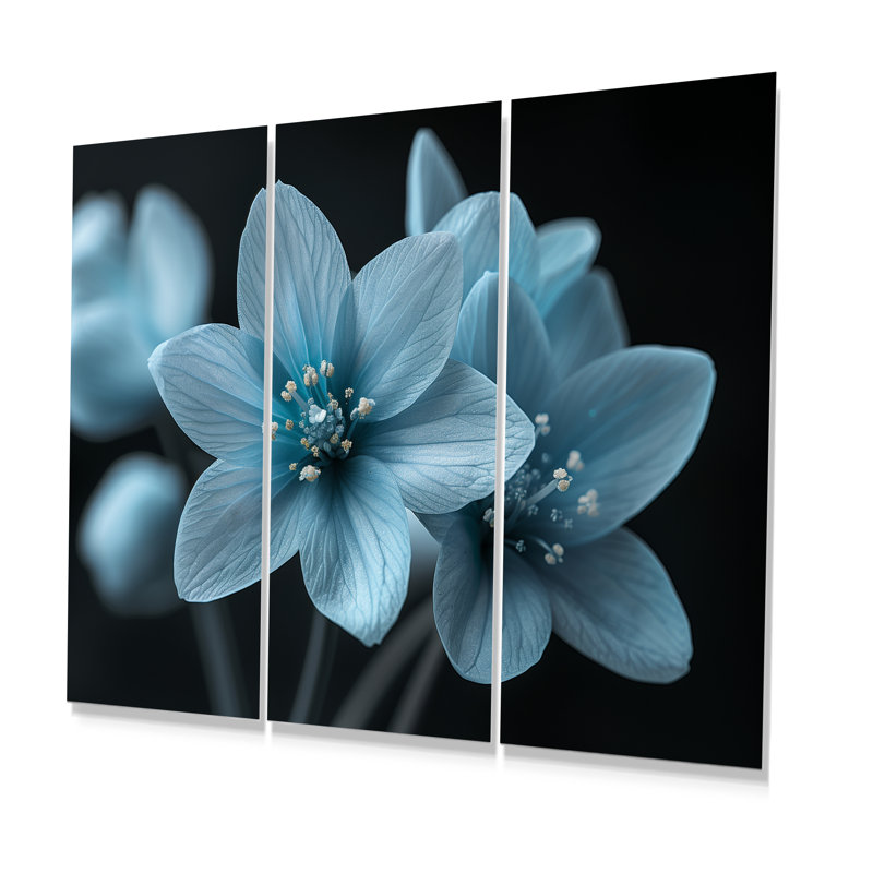 Portail - ensemble de reproductions d'art mural Snowdrops, Métal métal, H 32 po x l 48 po x P 1 po