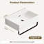 Lavabo vasque de salle de bain 24 "avec support pour tour