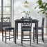 Skiatook 4 - Person Solid Wood Top Four Leg Dining Set