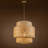 Almanza Three Tiers Hanging Light 1-Light Handmade Natural Rattan Bamboo Pendant Light with Brown Shade