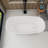 59“ Freestanding Soaking Acrylic Bathtub
