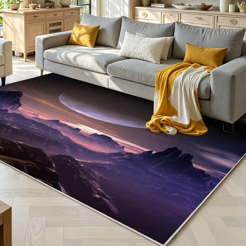 Tapis lavable à la machine Clear, Rectangle 71 po x 98 po